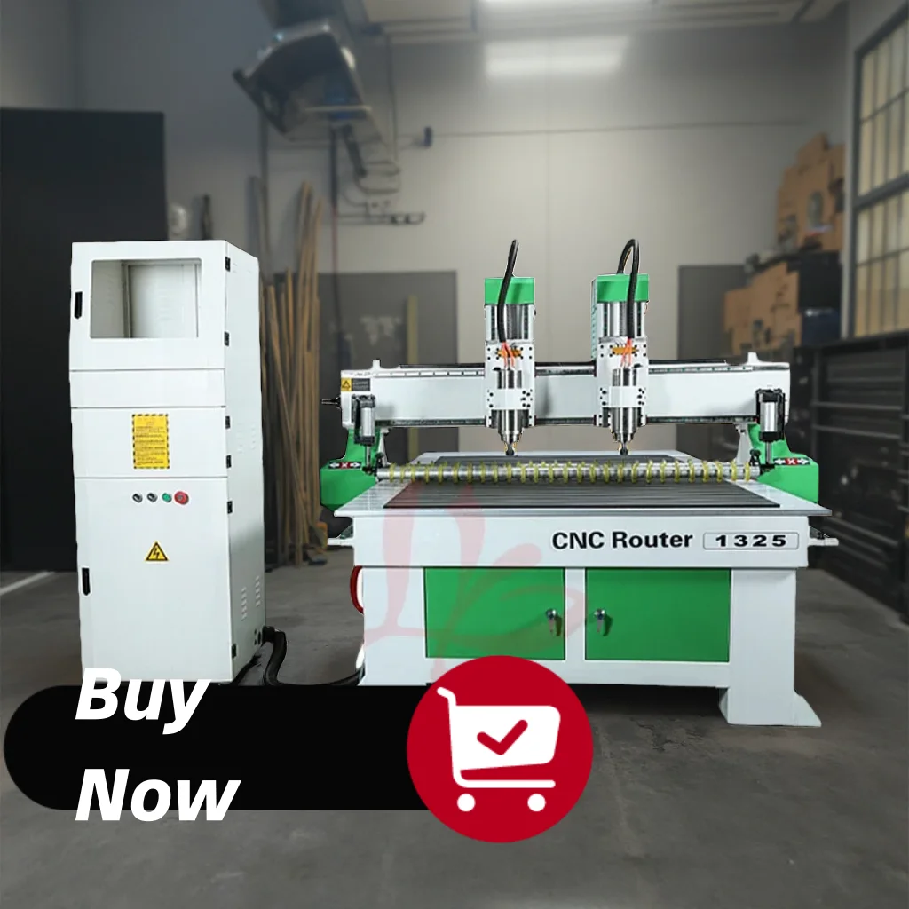 Woodworking Lathe Machine - LY 1325 CNC 라우터 3.2KW 더블