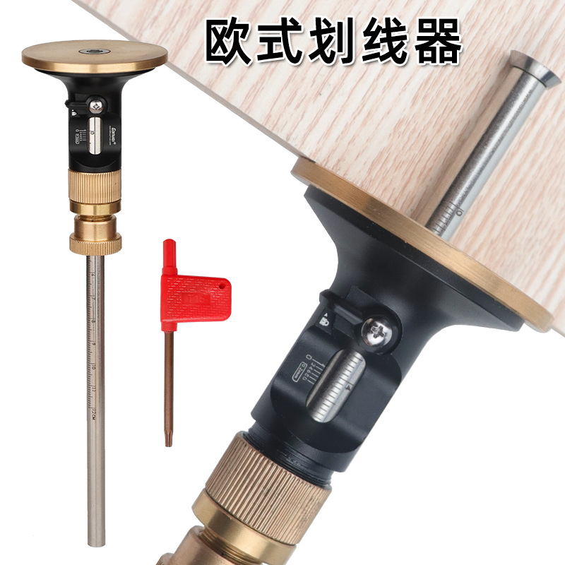Woodworking Tools - 유럽식 정밀 조정 목재 마킹 게이지