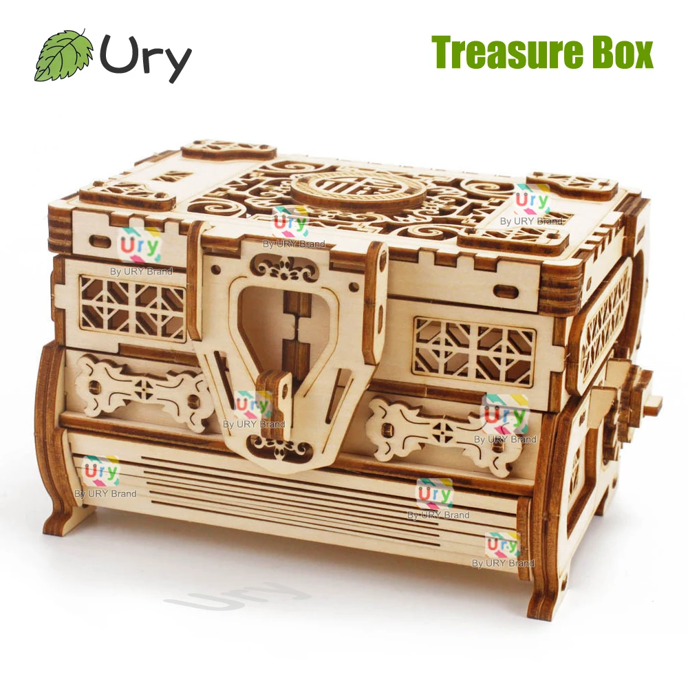Woodworking Women - URY 3D 나무 퍼즐 미니 골동품