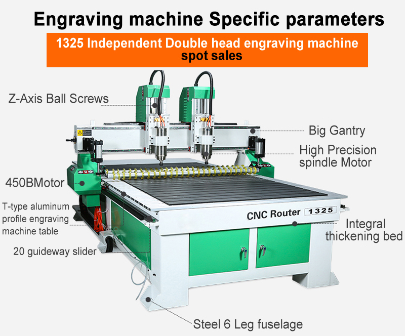 LY 1325 CNC 라우터 3.2KW 더블 헤드 조각 - Woodworking Lathe Machine 리뷰 및 가격