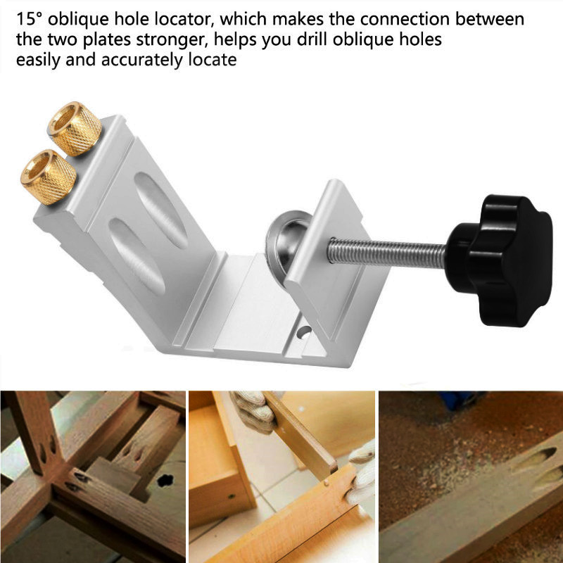 47피스 포켓홀 지그 키트 15도 각도 드릴 가이드 목 - Woodworking Hacks 리뷰 및 가격