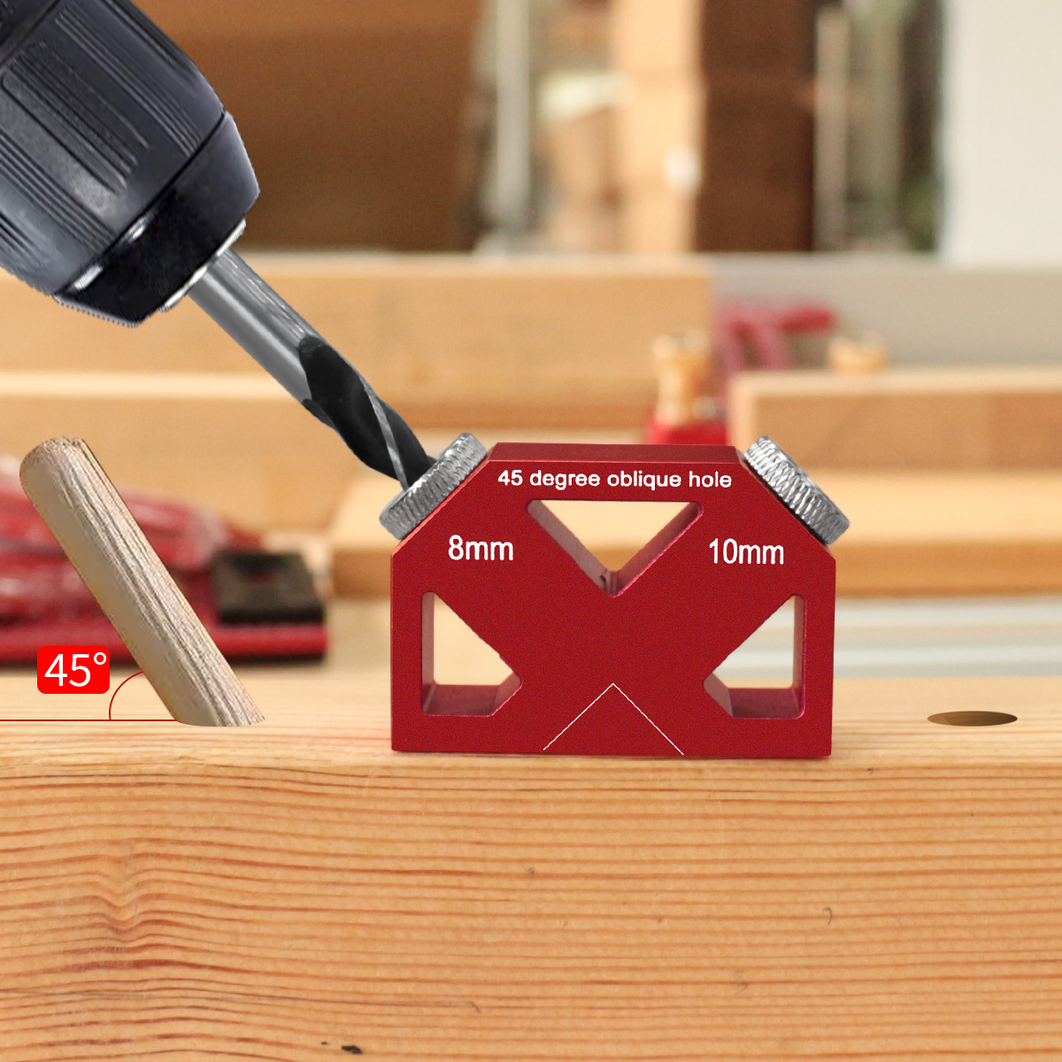 45 °   각도 비스듬한 구멍 드릴링 포지셔너 로케이 - Woodworking Hacks 리뷰 및 가격