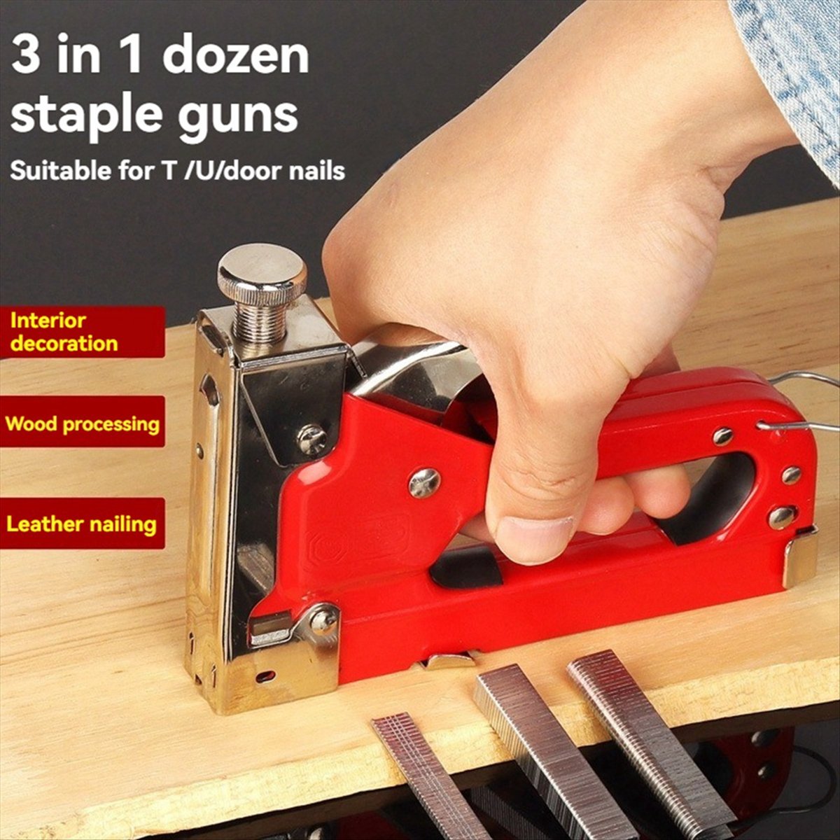 N82R 수동 3용도 네일 스테이플러 T 네일 코드 네 - Woodworking Tools 리뷰 및 가격