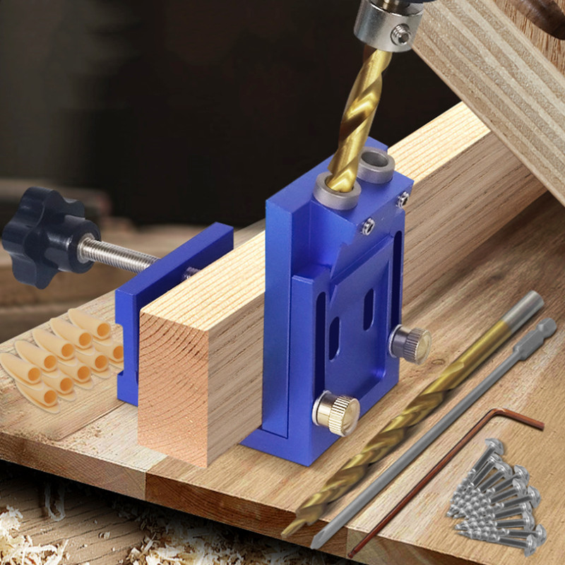 포켓 홀 드릴 가이드 Dowel Jig, 알루미늄 비스 - Woodworking Hacks 리뷰 및 가격