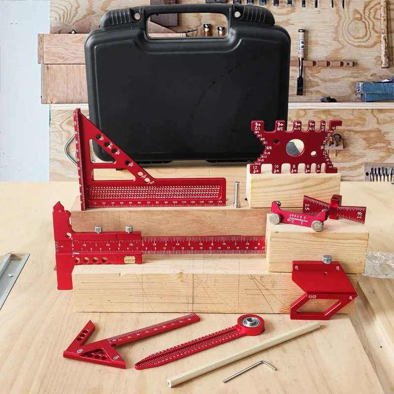 목공용 알루미늄 각도기 세트 (박스 포함) 정밀 목수용 - Woodworking Kits 리뷰 및 가격