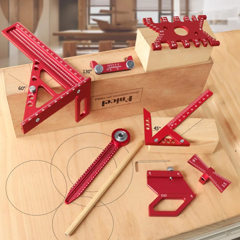목공용 알루미늄 각도기 세트 (박스 포함) 정밀 목수용 - Woodworking Kits 리뷰 및 가격