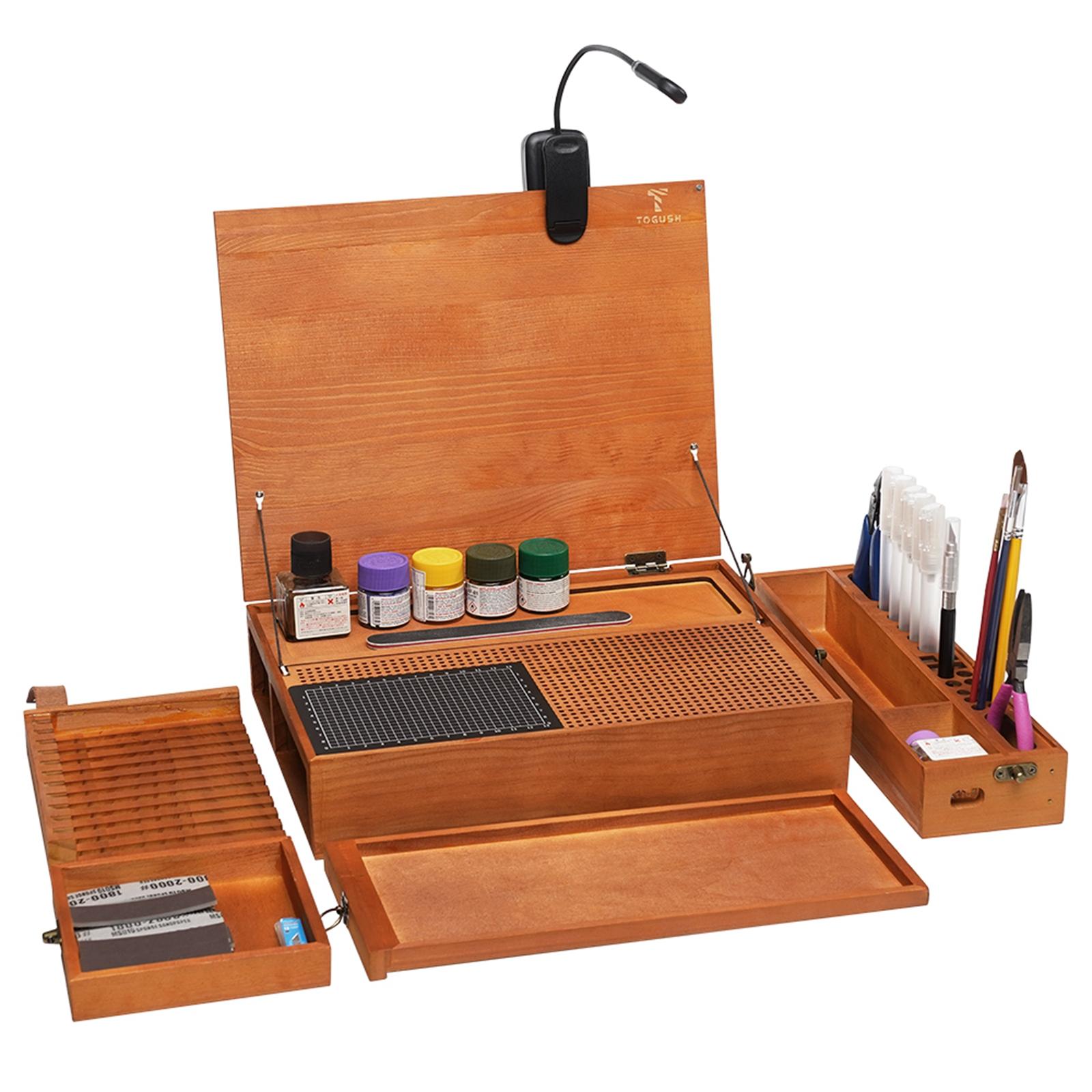 모델 제작용 취미 작업대, 절단 매트가 포함된 휴대용  - Woodworking Box 리뷰 및 가격