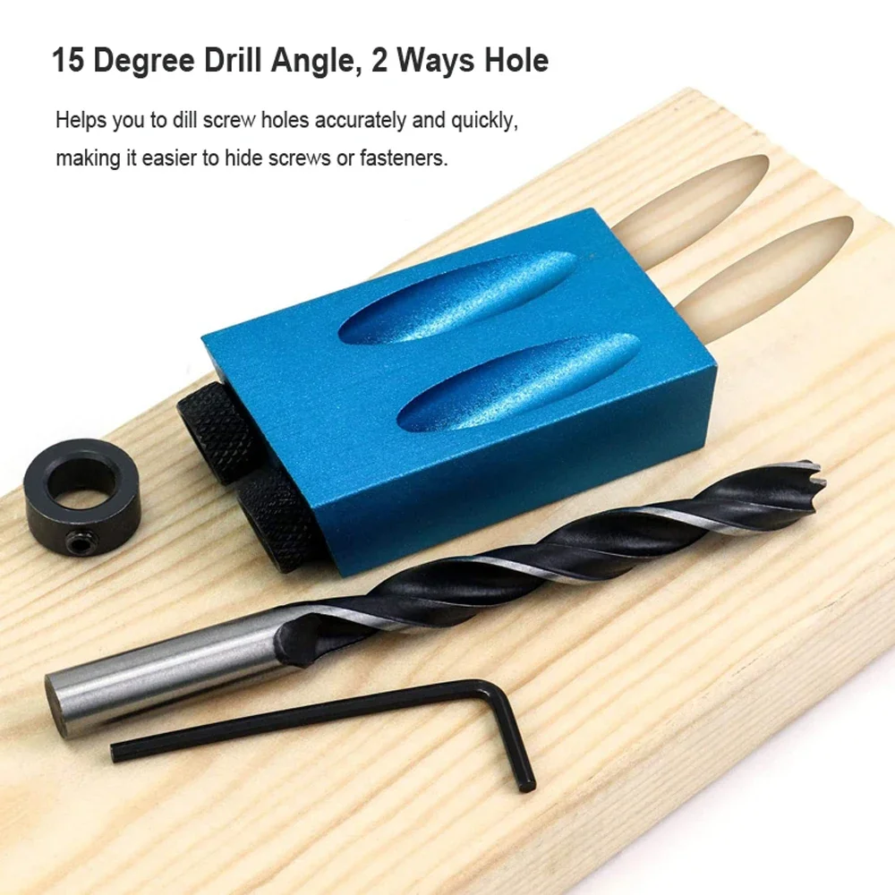 목공 비스듬한 포켓 구멍 로케이터 지그 키트 15도 각 - Woodworking Hacks 리뷰 및 가격
