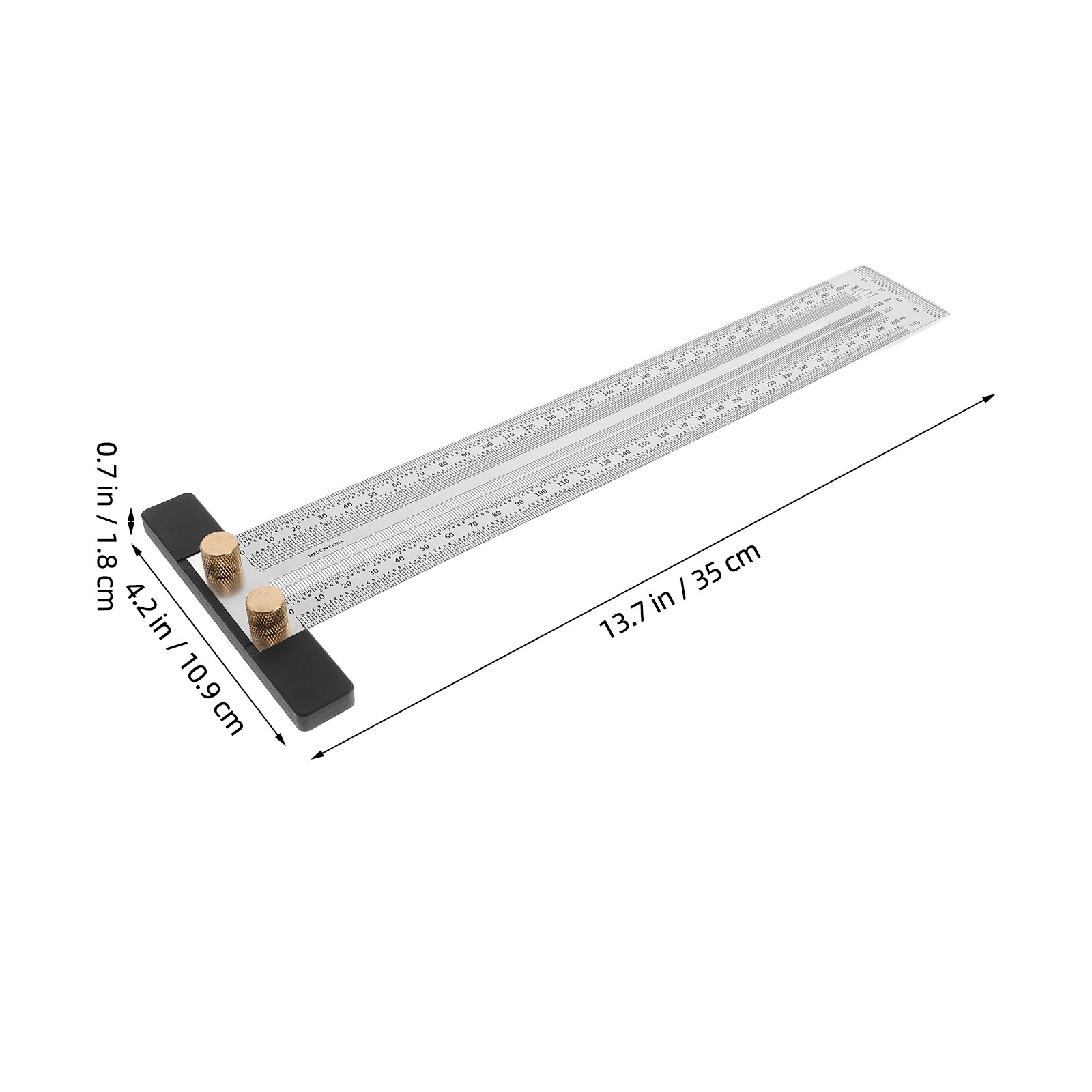 목공 마킹 자 300mm T자형 강철 정밀 각도 측정  - Woodworking Workshop Layout 리뷰 및 가격